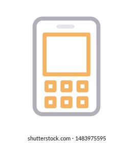 mobile colour line vector icon