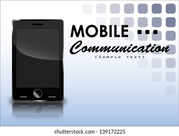 mobile communication concept background/ vector illustration EPS 10