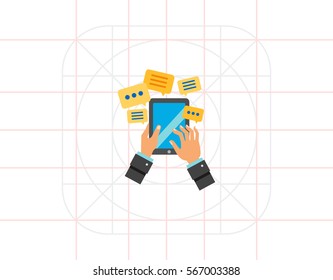 Mobile Communication Concept Icon