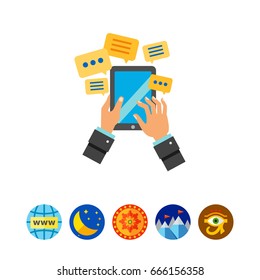 Mobile Communication Concept Icon