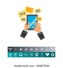 Mobile Communication Concept Icon