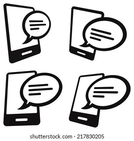 Mobile Communication Icon - Illustration
