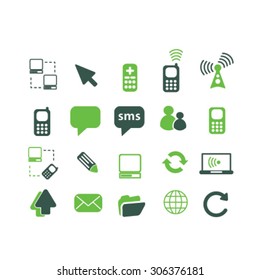 mobile communication icons