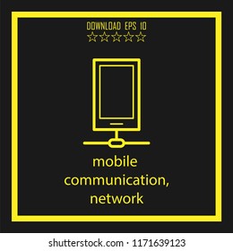 mobile communication, network  vector icon