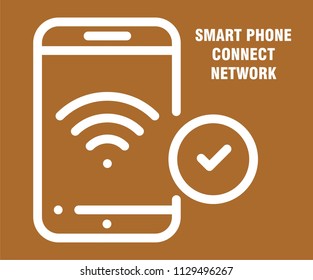 MOBILE CONNECT NETWORK VECTOR ICON 