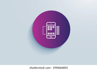 Mobile Connected device icon vector design