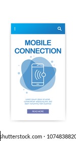 MOBILE CONNECTION INFOGRAPHIC