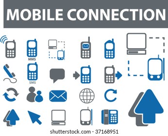 mobile connection. vector