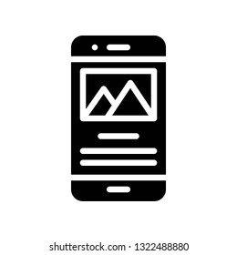 Mobile content vector, Social media solid design icon
