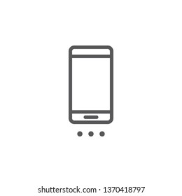 Mobile, control, more vector icon. Element of phone for mobile concept and web apps illustration. Thin line icon for website design and development. Vector icon