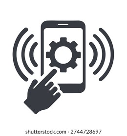 Mobile Control Smart Technology Icon