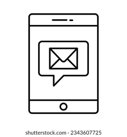 Mobile conversation vector icon which can easily modify or edit

