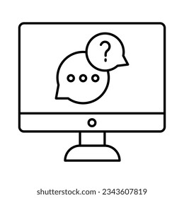 Mobile conversation vector icon which can easily modify or edit

