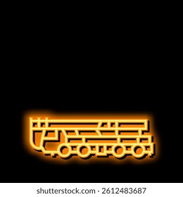mobile crane construction car vehicle neon light sign vector. mobile crane construction car vehicle illustration