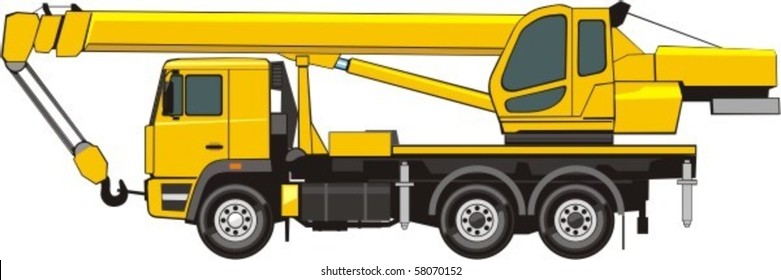  mobile crane on a truck base