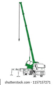 Mobile Crane Sketch