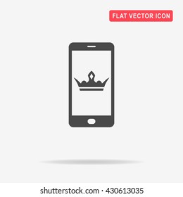 Mobile crown icon.  