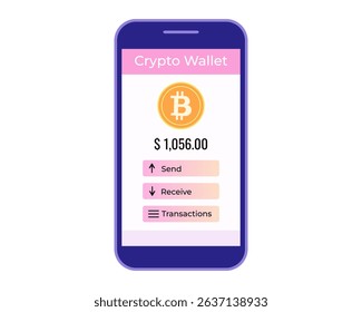 A mobile crypto wallet lets you view your Bitcoin balance and all your transactions