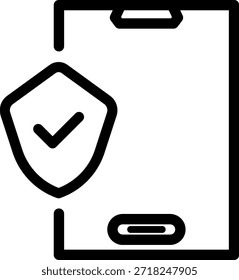 Conceito de cibersegurança móvel que ilustra a proteção robusta dos dados digitais e da privacidade do usuário