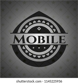 Mobile dark icon or emblem