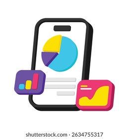 Icono de estilo de Vector de panel móvil. Archivo Eps 10