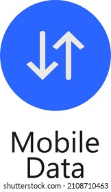 Mobile data icon to complete the phone design