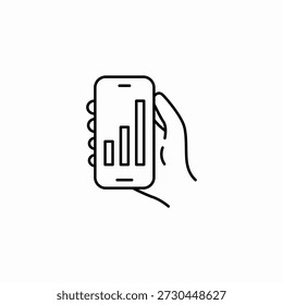 mobile data information icon sign vector