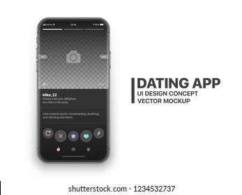 Download Mobile Dating App Tinder Ui Ux Stock Vector Royalty Free 1234532737