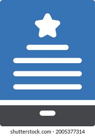 icono de color de glifo vectorial de grado móvil