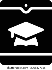 mobile degree vector glyph flat icon