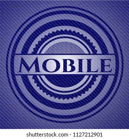 Mobile denim background