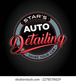 Mobile detailing, Automobile detailing, car dealership carwash logo design template vector illustration