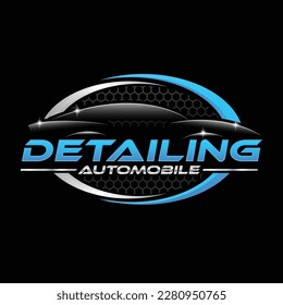 Mobile detailing, car wash, automotive and car care logo design template