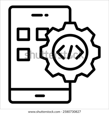 Mobile Development Icon Element For Design