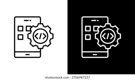 Mobile Development With Icon Set Design