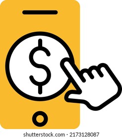 Mobile development, illustration, vector on a white background.