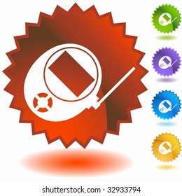 mobile device badge three