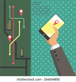mobile device to find local businesses. Smart Phone  in Local Business Marketing. map online
