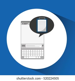 mobile device health care checklist vector illustration eps 10