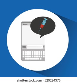mobile device health care laboratory vector illustration eps 10