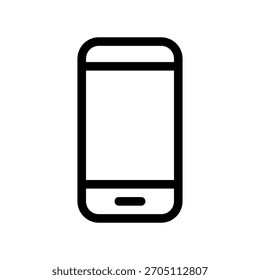 Mobile Device Icon, Black and White