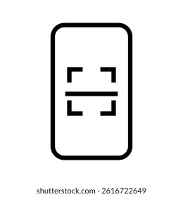 mobile device icon with qr barcode