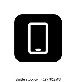Mobile device icon with square style