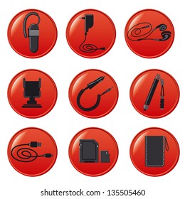 Mobile devices accessories buttons