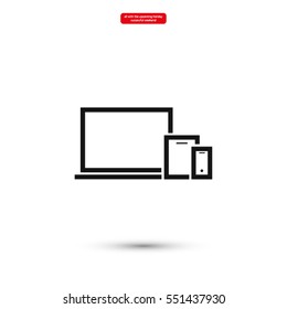 Mobile devices . line vector icon