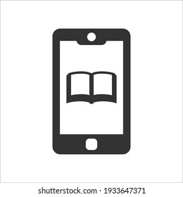 Mobile dictionary icon, Vector graphics