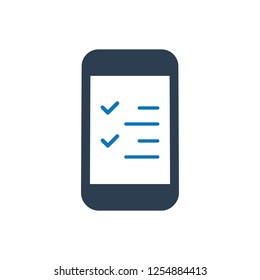 Mobile to do list icon