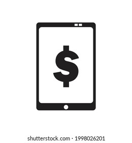 Mobile dollar icon design vector.