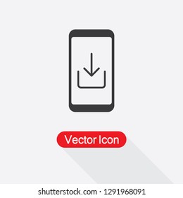 Mobile Download Icon Vector Illustration Eps10