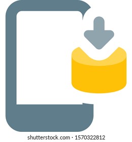 Mobile downloads section into an Android operating system